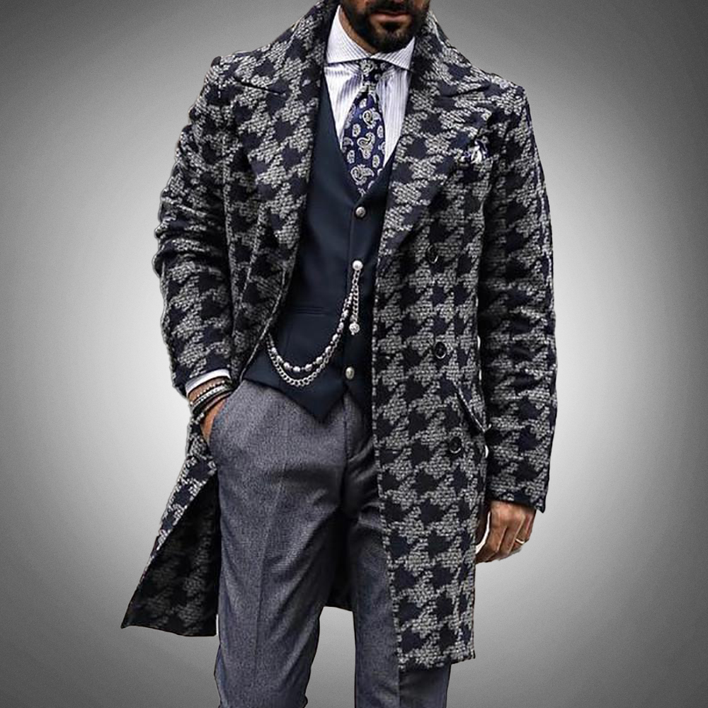 Carter Luxe Houndstooth Blazer Coat