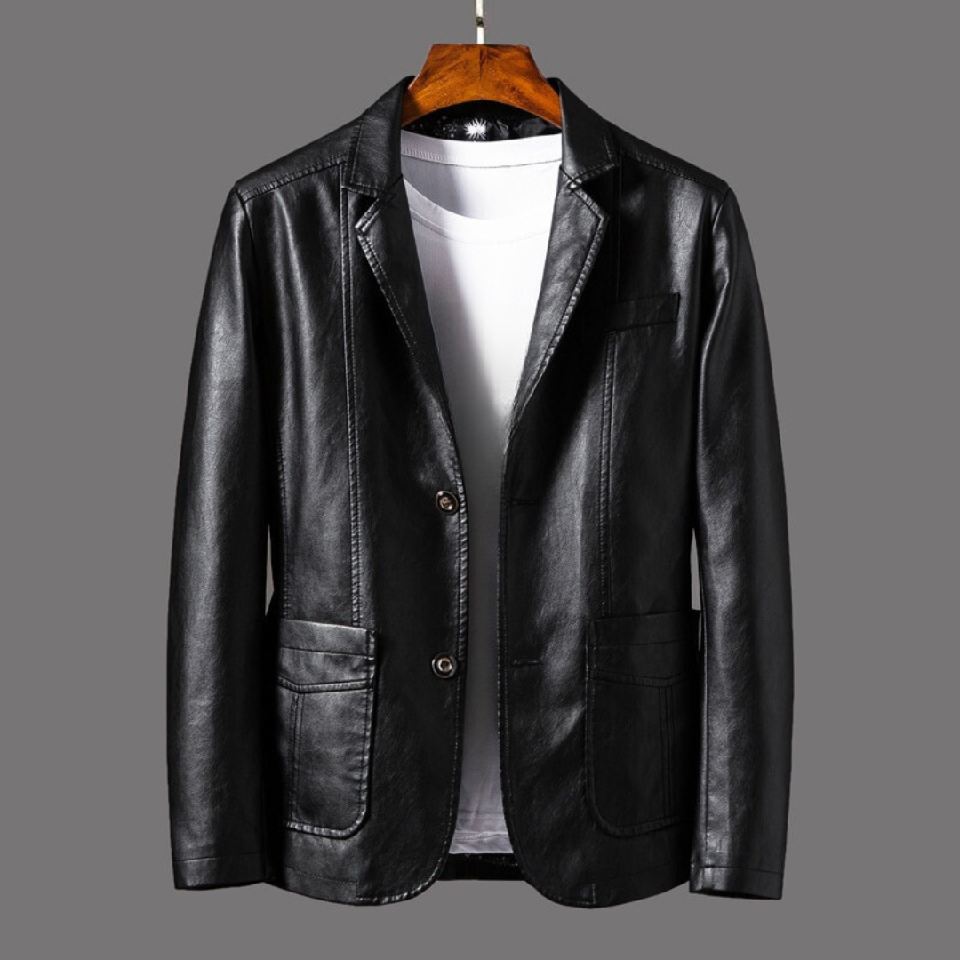 THE BARON LEGACY LEATHER BLAZER