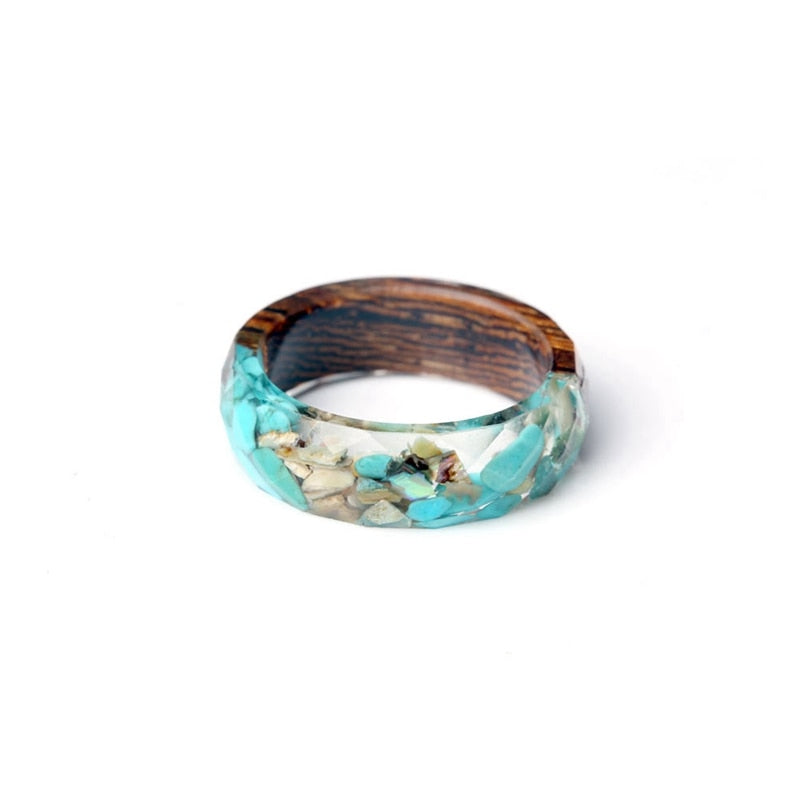 BELLA BLISS WOODEN ORCHID RING