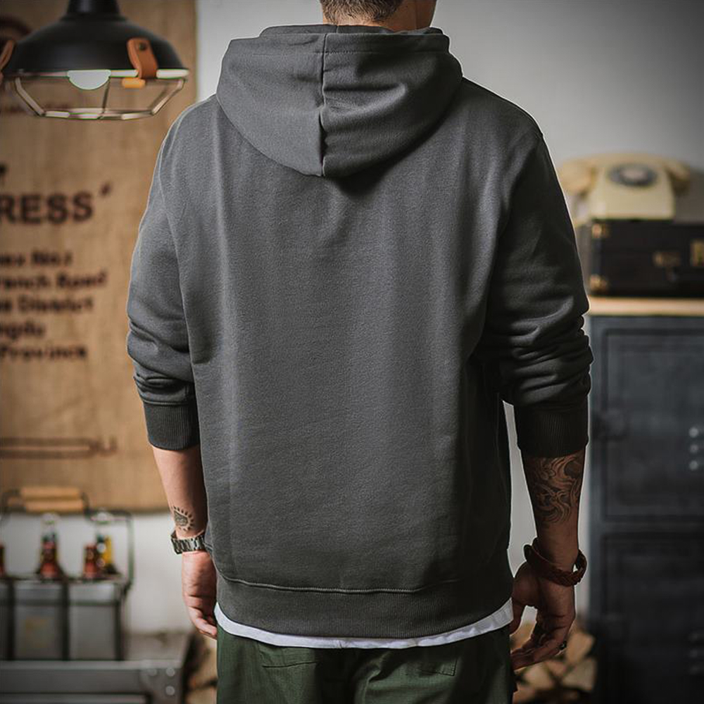 TITAN TERRY DOVER LACE-UP HOODIE