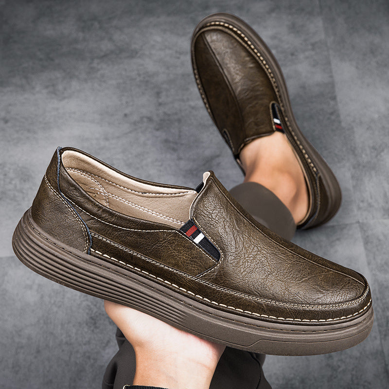 James Maverick Slip-On Leather Sneakers