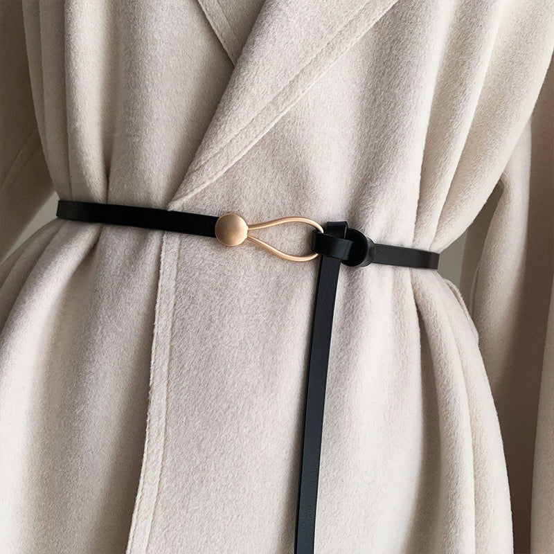 ZOE ADAMS REGAL LEATHER BELT