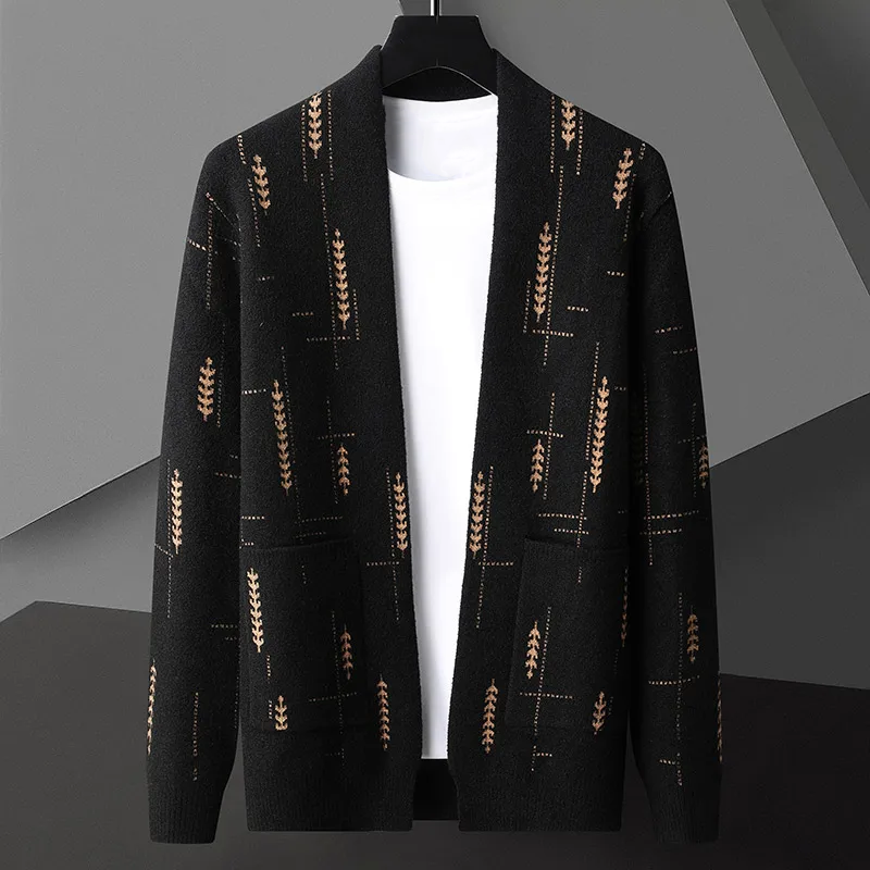 HARREM LEGACY JACQUARD KNIT CARDIGAN